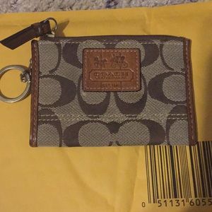 Coach key chain wallet